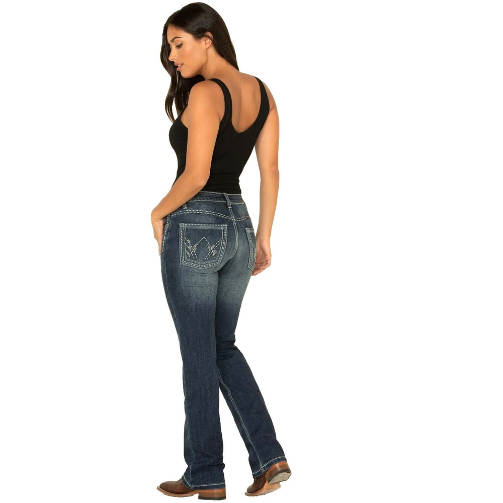 Wrangler Shiloh Ultimate Riding Bootcut Jeans Women's 13/14 Thick Stitch Cowgirl